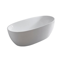 Acrylic Free Standing Bath Tub  Model Carrara Gloss White 5 Sizes Available