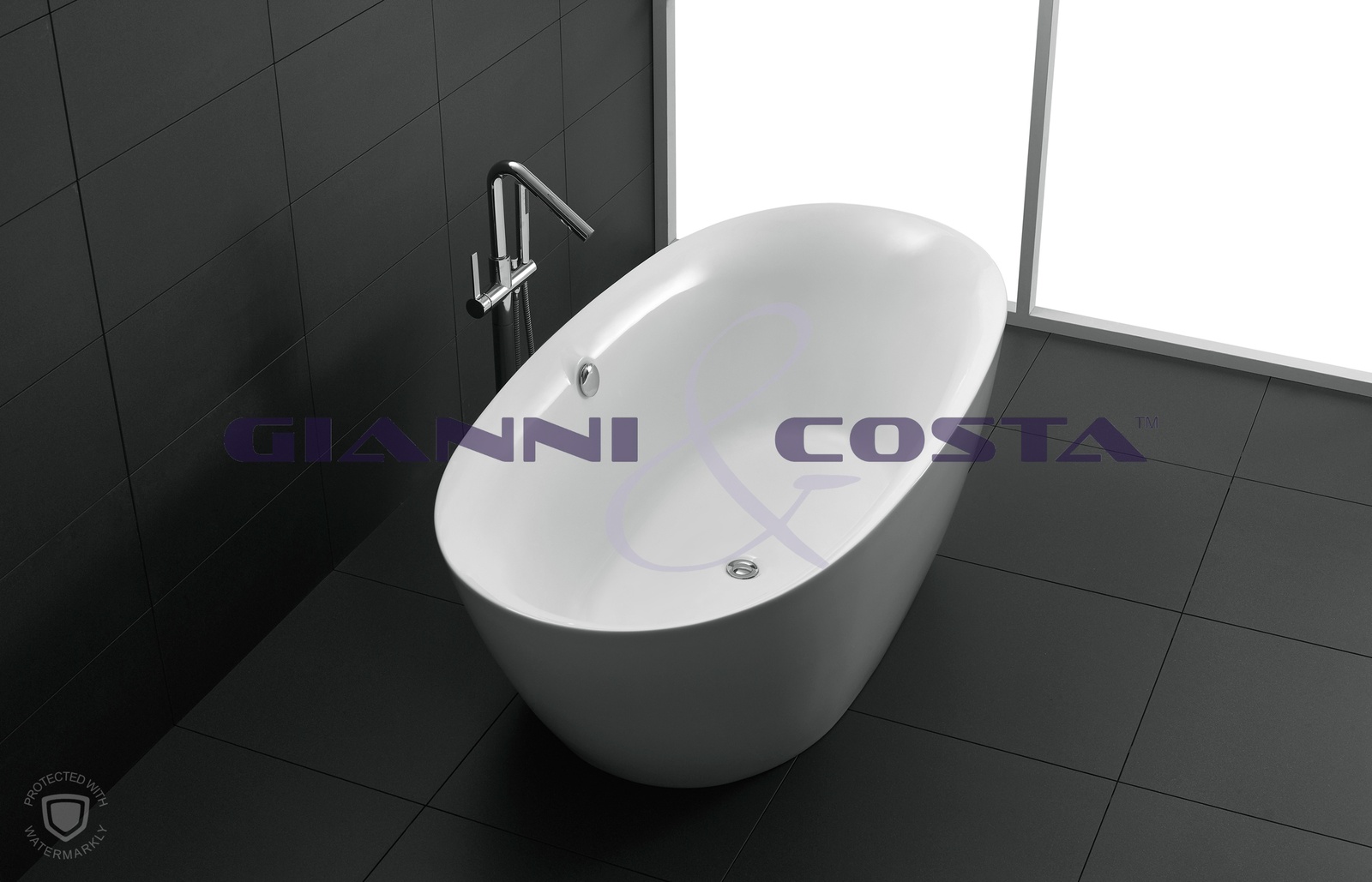 Acrylic Free Standing Bath Tub Model Carrara GC1013 1800mm