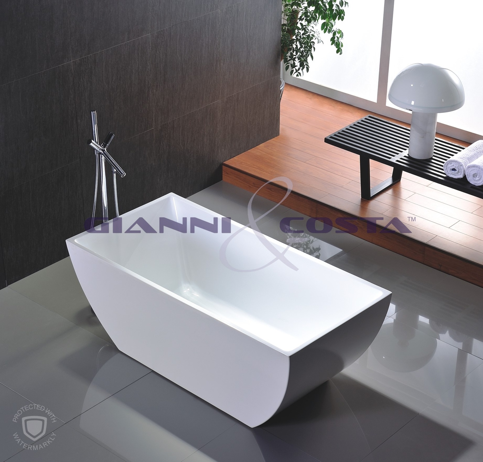 Acrylic Free Standing Bath Tub Model Japone GC6821 1500mm