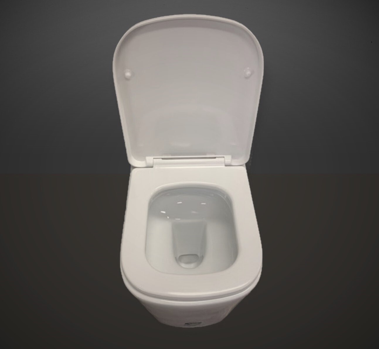 Ceramic Toilet Suite Concealed Cistern Floor Pan Model Lucca GC89TB, Chrome Round Buttons, Under Bench/Short, S-Trap 70mm