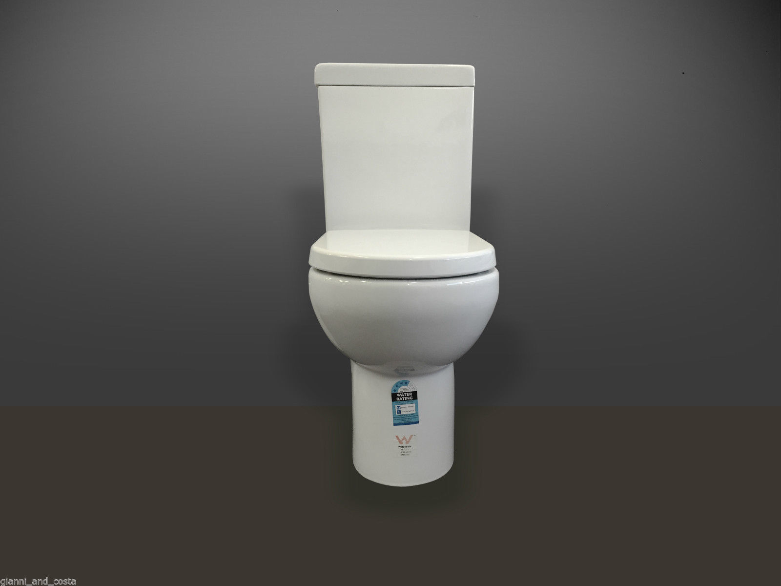 Ceramic Toilet Suite Back to Wall Model Taormina GC99 S-Trap 70-170mm