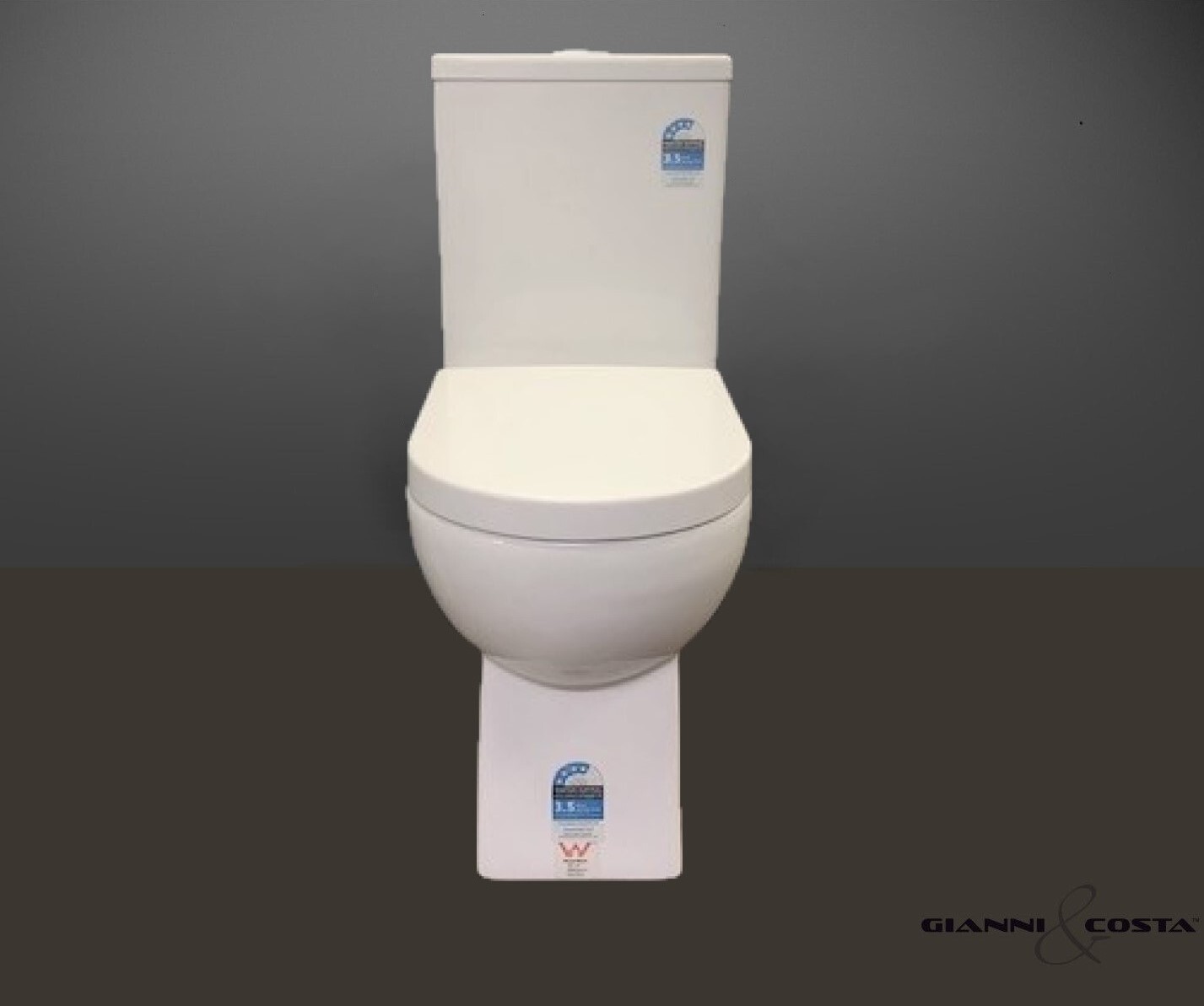 Ceramic Toilet Suite Back to Wall Model Rimini GC99B S-Trap 70-170mm