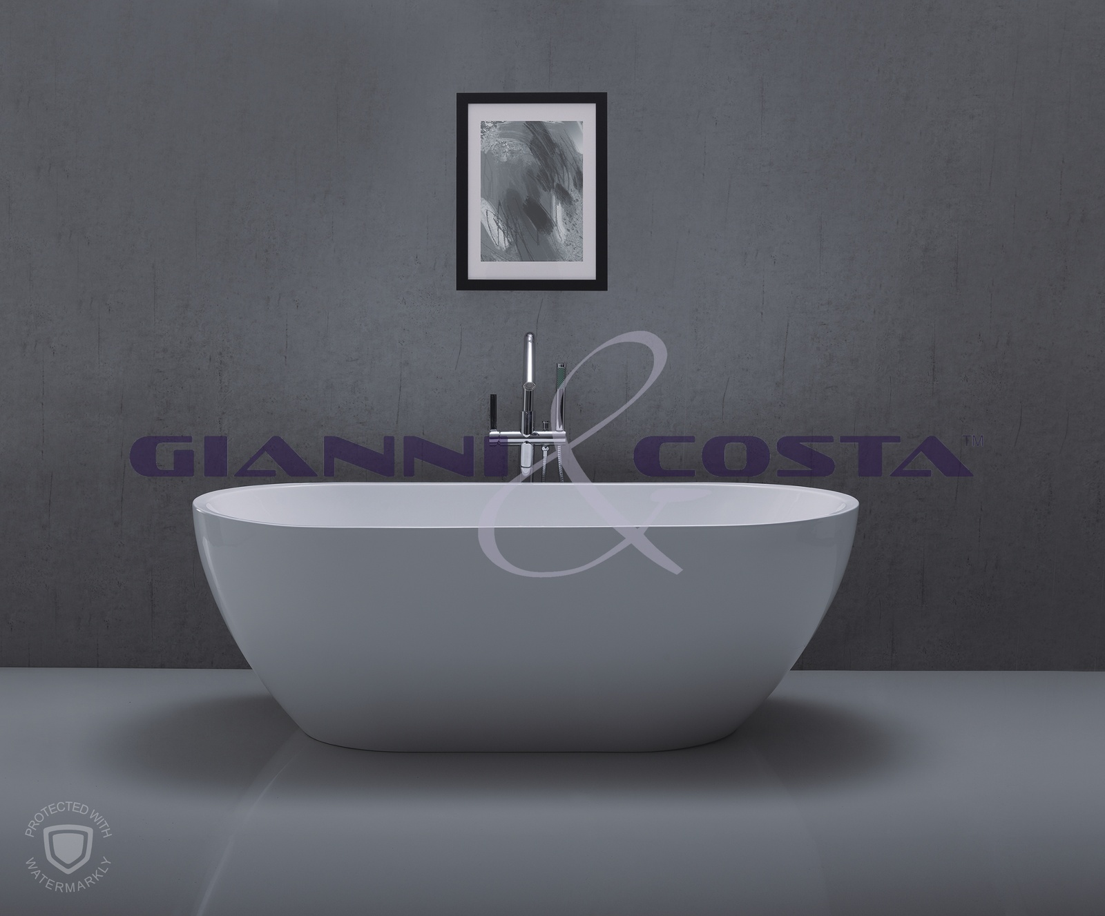 Acrylic Free Standing Bath Tub Model Carrara-N GC1061 1700mm
