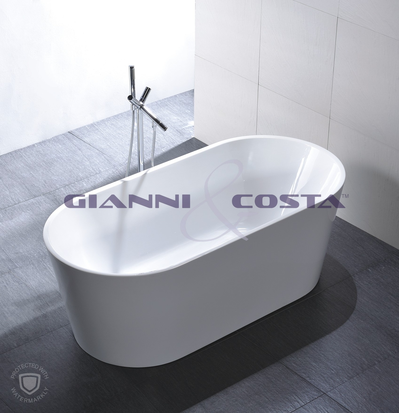 Acrylic Free Standing Bath Tub Model Kiklo GC6815 1500mm