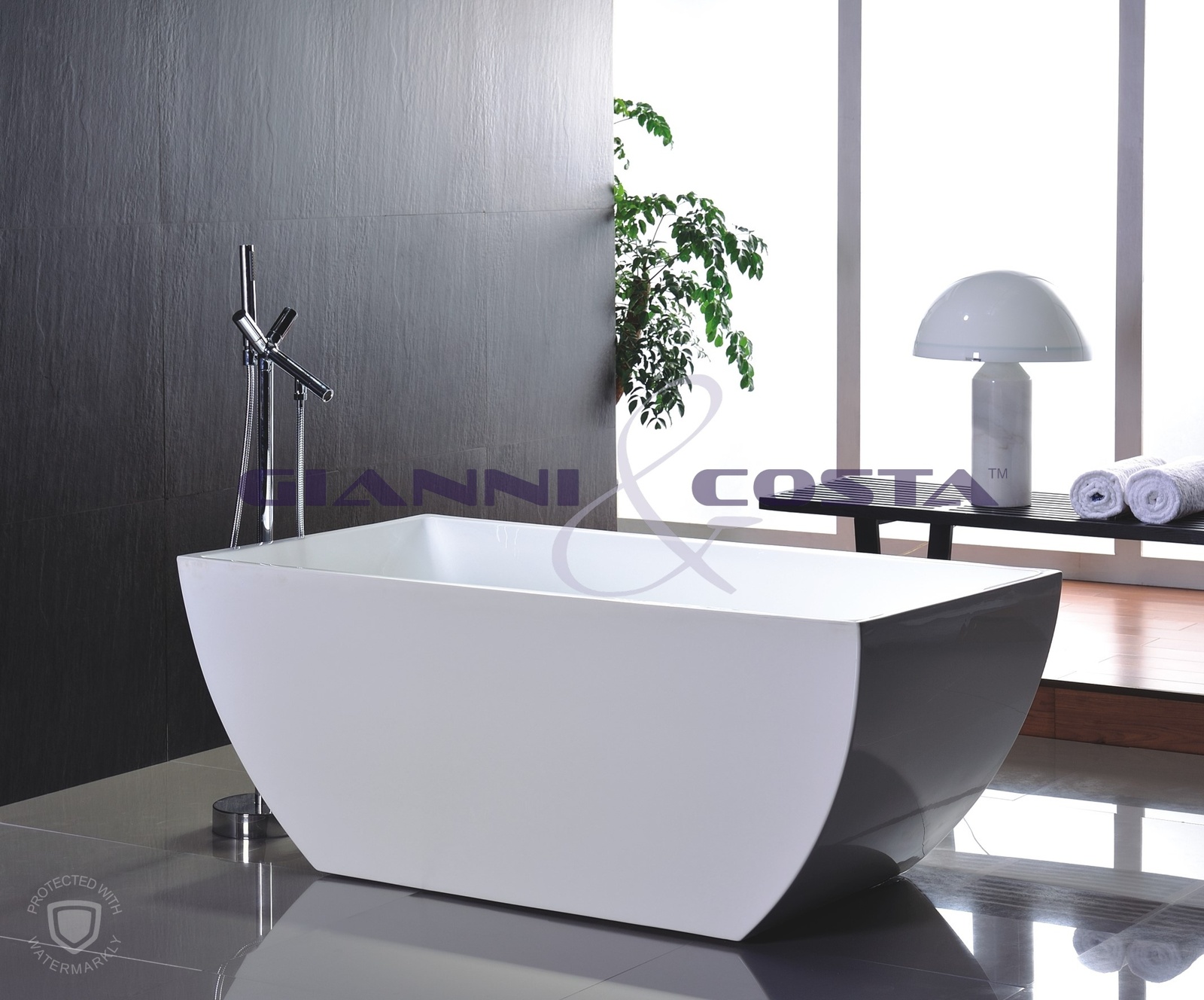 Acrylic Free Standing Bath Tub Model Japone GC6821 1500mm