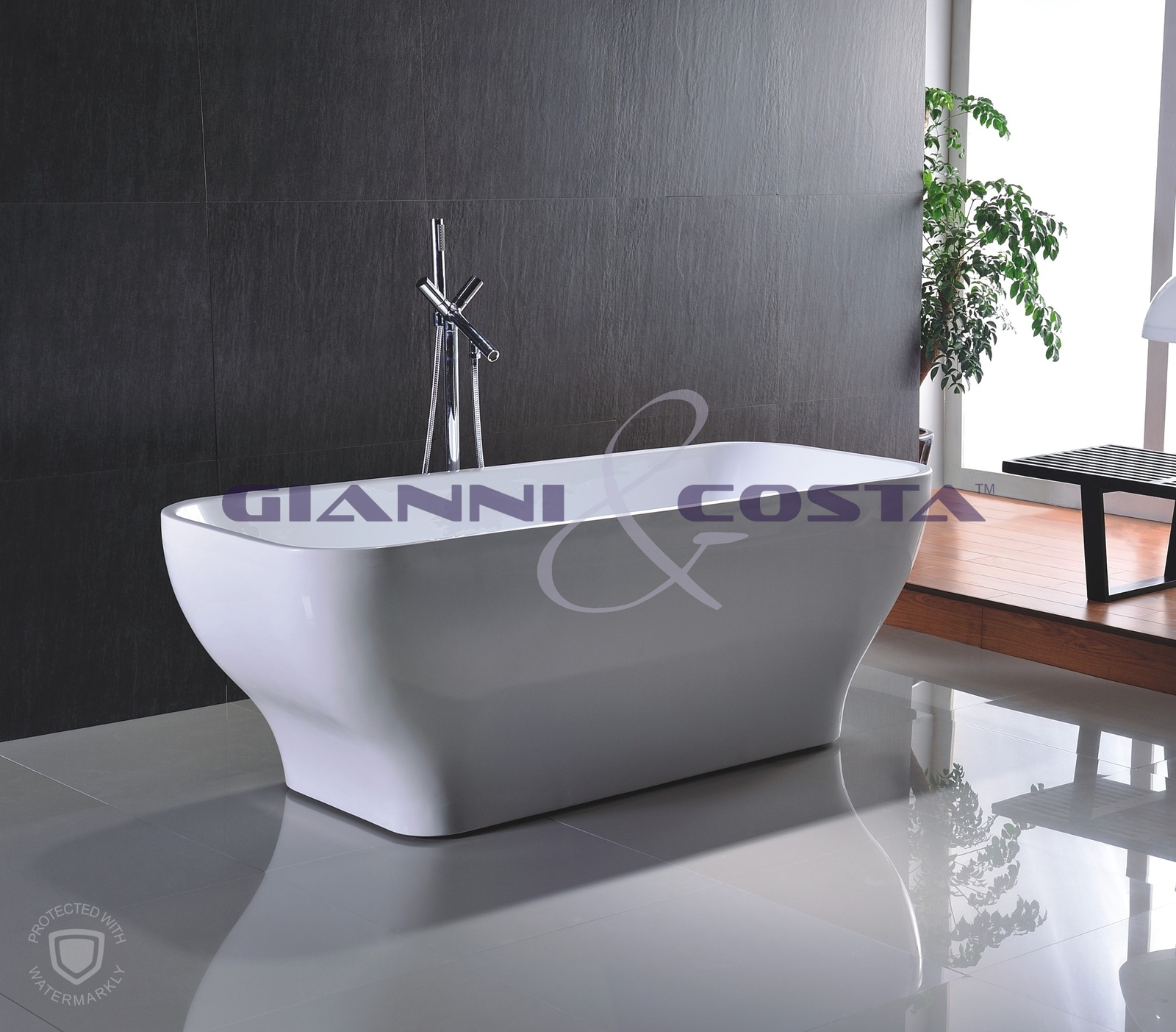 Acrylic Free Standing Bath Tub Model Xander GC6829 1700mm