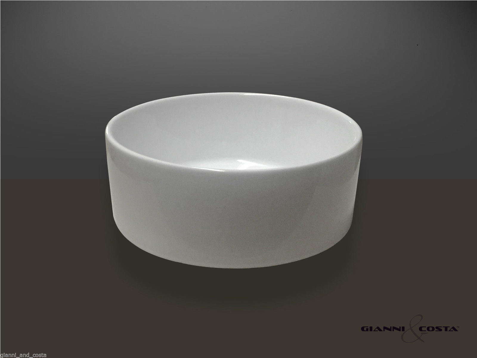  CERAMIC ROUND ABOVE COUNTER TOP BASIN FOR VANITY INCLUDES POP UP WASTE