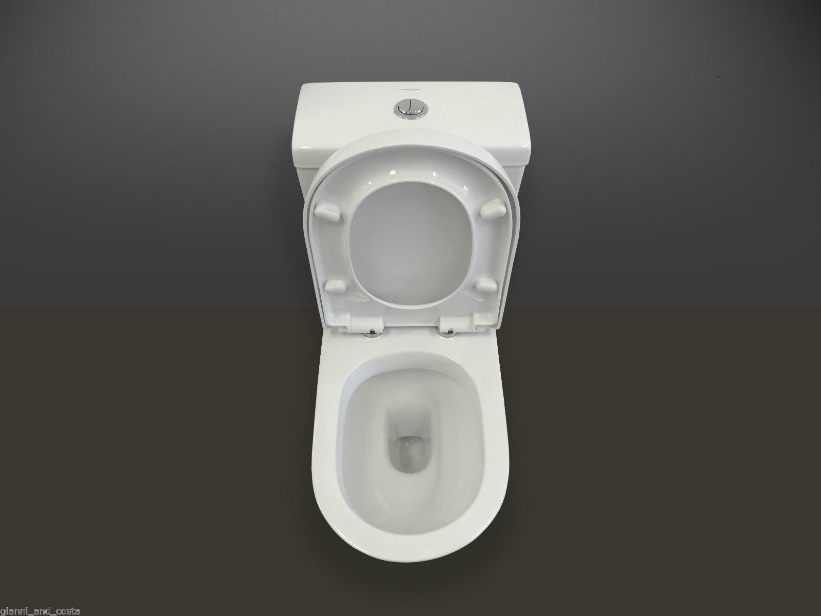 Ceramic Toilet Suite Back to Wall Model Rah S-Trap 70-170mm