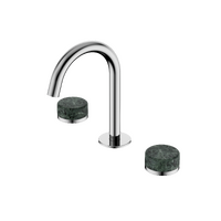 Bench Mounted Basin Set Arc Spout With Verde Alpi Handle | Serenity