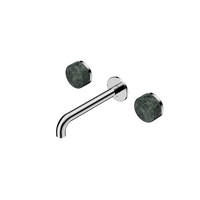 Wall Mounted Basin Set 185mm Spout With Verde Alpi Handle | Serenity