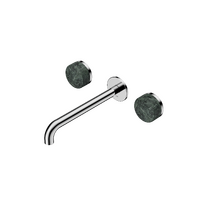 Wall Mounted Basin Set 220mm Spout With Verde Alpi Handle | Serenity