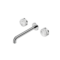 Wall Mounted Basin Set 220mm Spout With Arabescato Corchia | Serenity