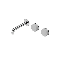 Wall Mounted Basin Set 160mm Offset Spout With Carrara Handle | Serenity