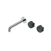 Wall Basin Set 185mm Offset Spout With Verde Alpi Handle | Serenity