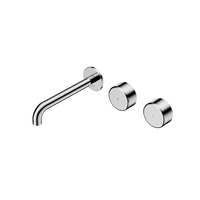 Wall Basin Set 185mm Offset Spout With Metal Handle | Serenity