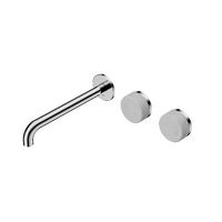 Wall Basin Set 220mm Offset Spout With Carrara Handle | Serenity