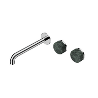 Wall Basin Set 220mm Offset Spout With Verde Alpi Handle | Serenity