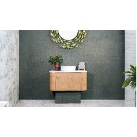 900mm Smooth Round Timber Look Vanity - Single Basin | Marina