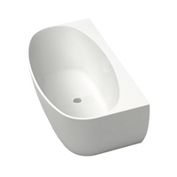 Acrylic Back To Wall Free Standing Bath Tub Model Carrara BTW 1500/1700 mm Available