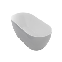 Acrylic Free Standing Bath Tub - Matt White - Model Carrara 3 Sizes Available