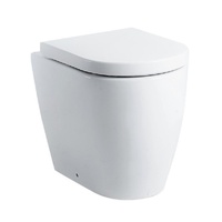 Ceramic Toilet Suite Concealed Cistern Floor Pan | Nero Buttons