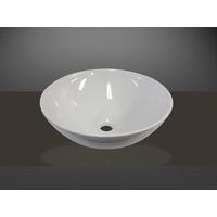  Ceramic Round Above Counter Top Basin for Vanity Includes Pop-up Waste