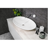 Oval - Ceramic Above Counter Top Basin RB42 | Pop Up Waste