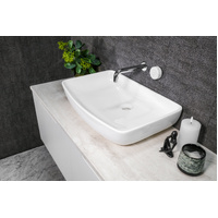 Rectangular - Ceramic Above Counter Top Basin SB58 | Pop Up Waste