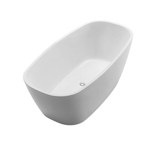 Acrylic Free Standing Bath Tub Model Rimini w/ Chrome Popup Waste 1700mm
