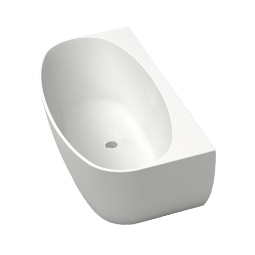 Acrylic Back To Wall Free Standing Bath Tub Model Carrara GC1065W 1500mm