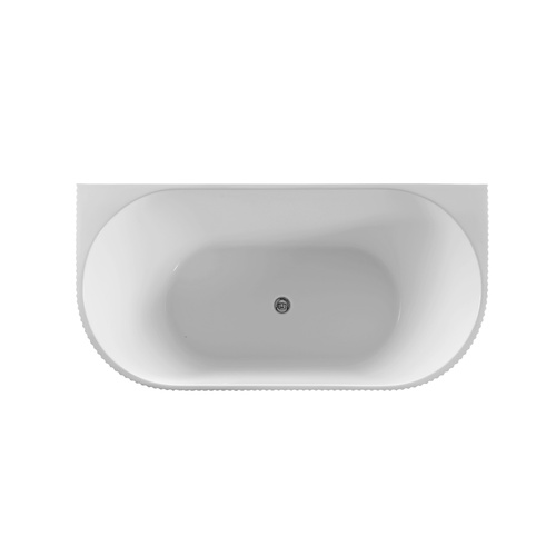 Free Standing Acrylic Bathtub Fluted Back to Wall | Marina