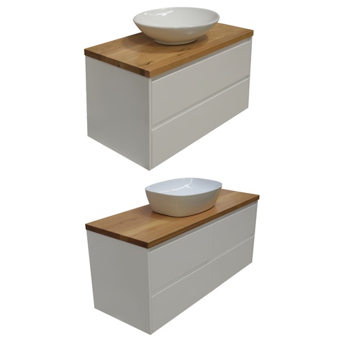 Wall Hung Bathroom Vanity Cabinet Model Sia Timber Benchtop