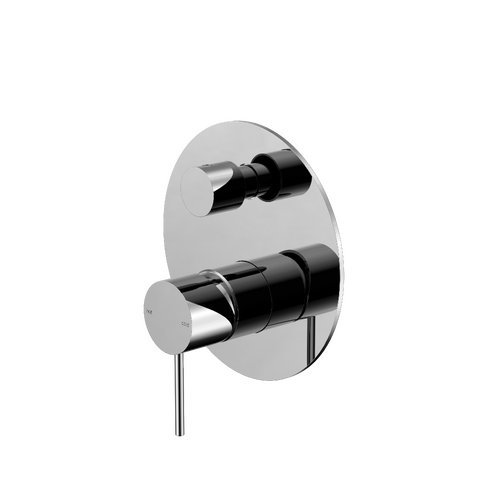 Wall Mixer Diverter | Mecca with Round Back Plate