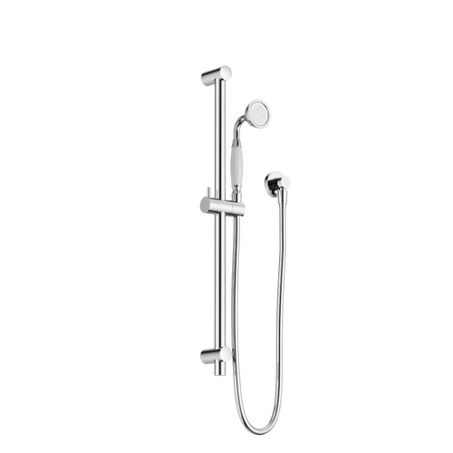 Shower Rail with White Procelain/Metal Hand Shower | York