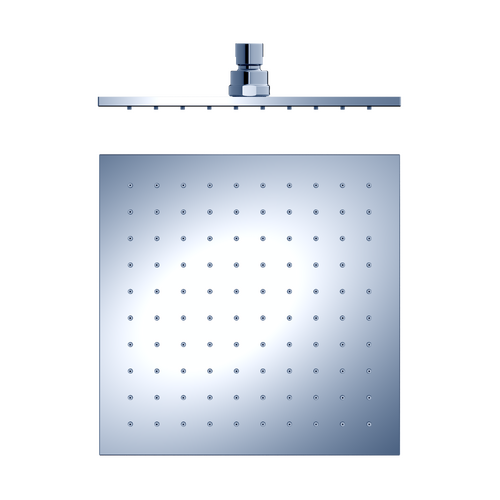 250mm Square Solid Brass Shower Head