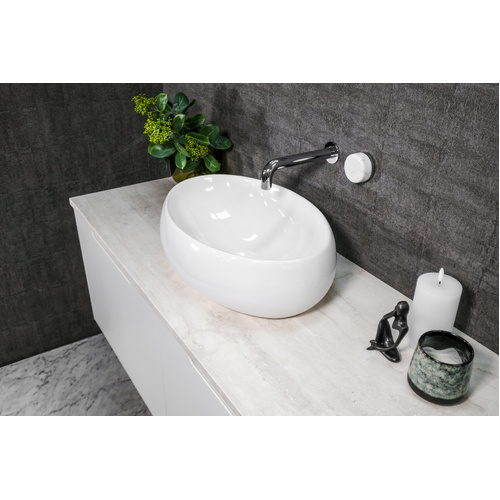 Oval - Ceramic Above Counter Top Basin RB46 | Pop Up Waste