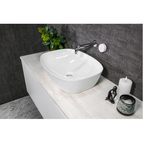 Rectangular - Ceramic Above Counter Top Basin RB62 | Pop Up Waste